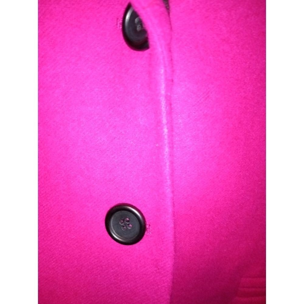 NWT Kasper Pink Wool Blazer Electric Retail $299 Black Trim Long Sleeve - Picture 5 of 9